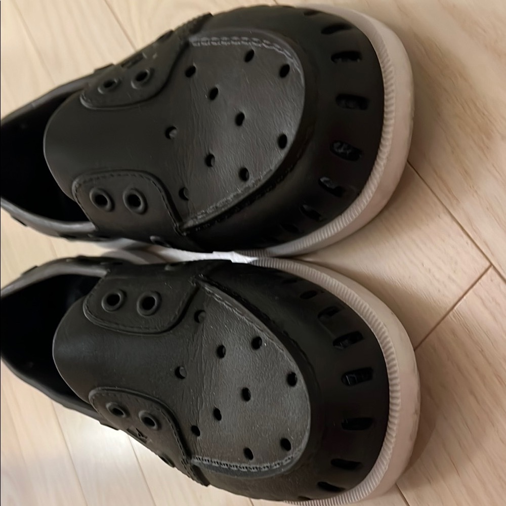 Sperry Black Perforated Slip-Ons